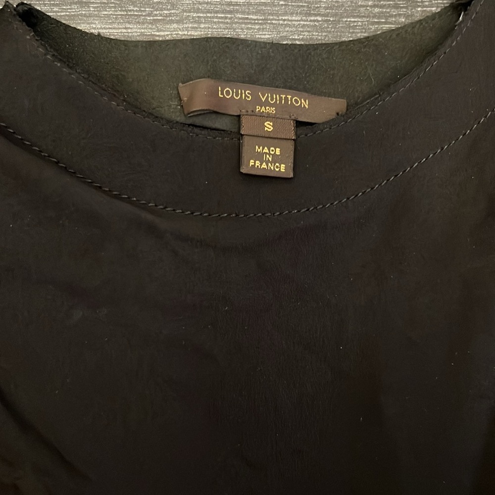 Louis Vuitton black long sleeve belted cocktail dress - Picture 2 of 4